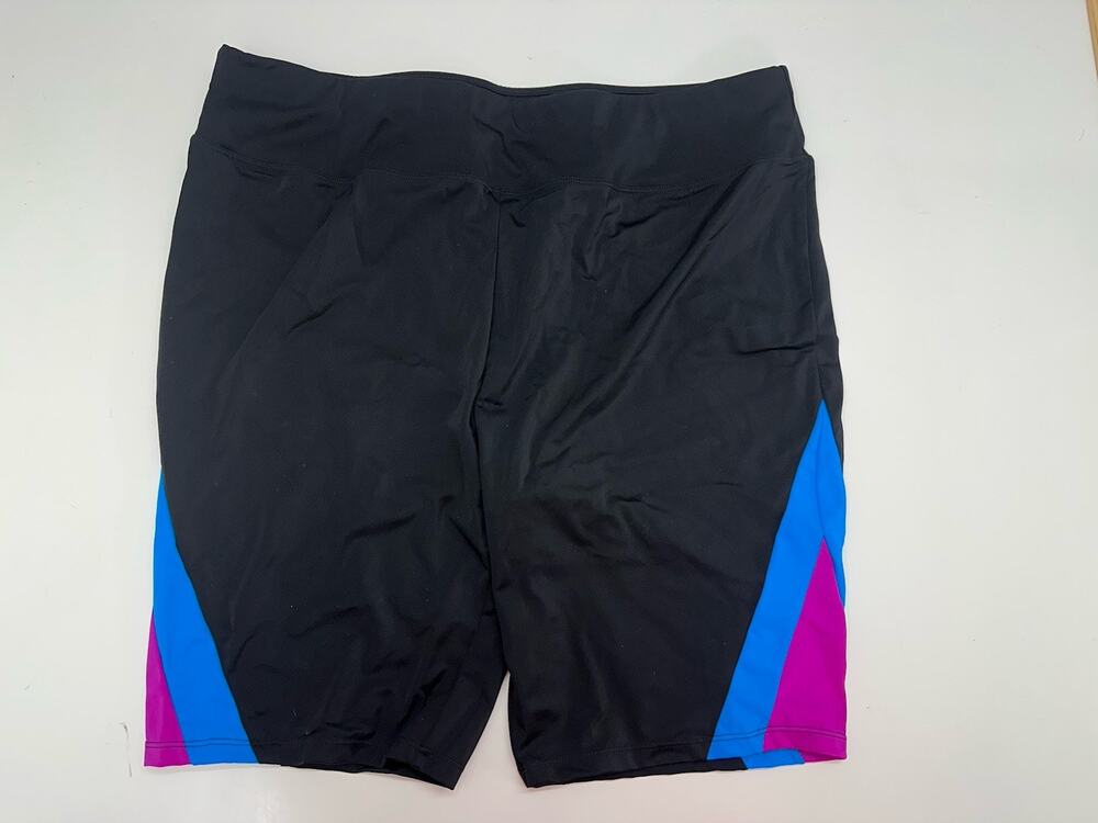 SwimsuitsForAll Womens Swimsuit Bottoms Size 22 Black Shorts NWTs